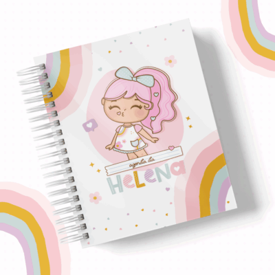 AGENDA ESCOLAR BABY  - MENINA ROSA