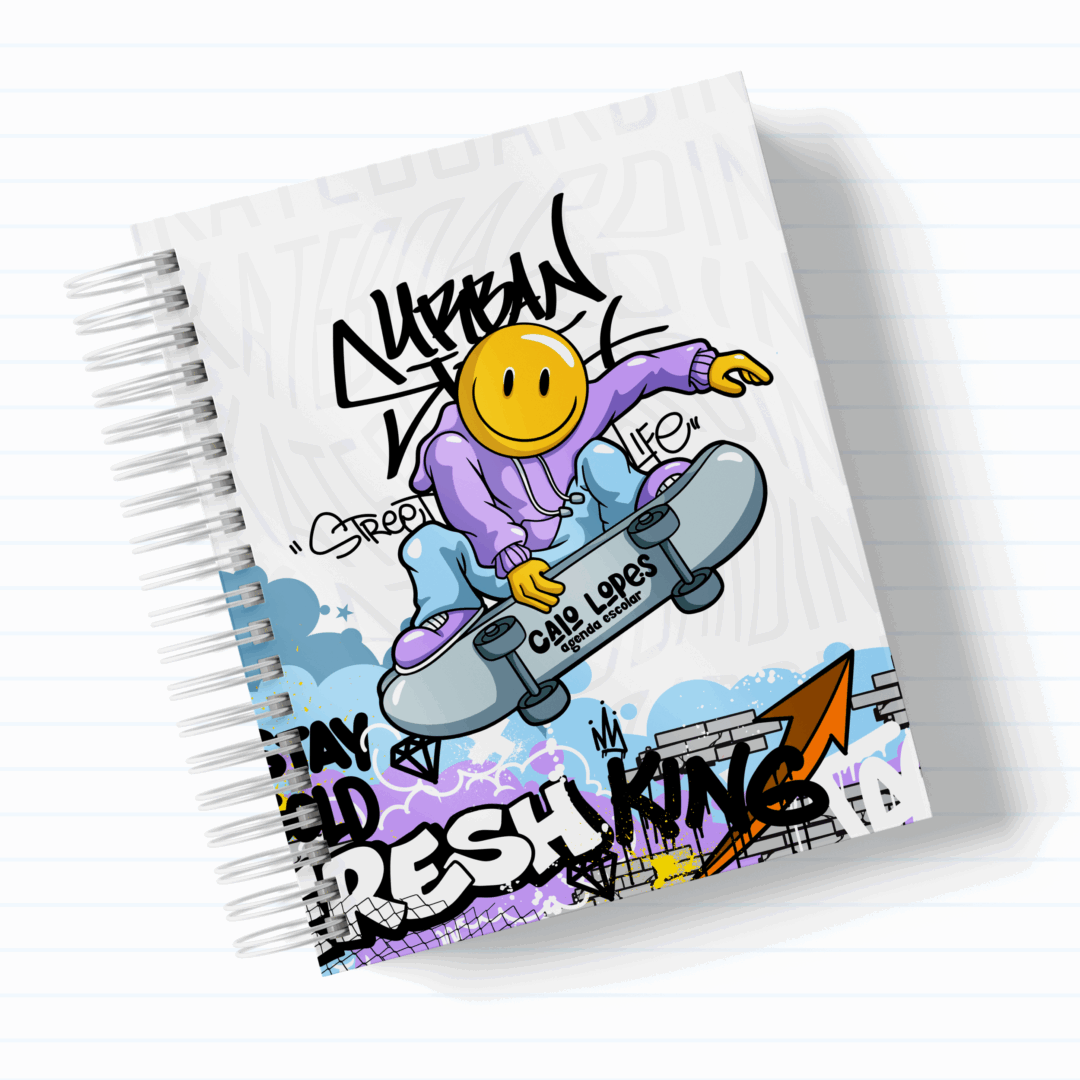 AGENDA ESCOLAR KIDS E TEEN - SKATE