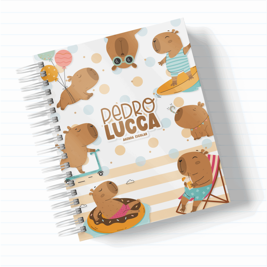 AGENDA ESCOLAR BABY - CAPIVARO