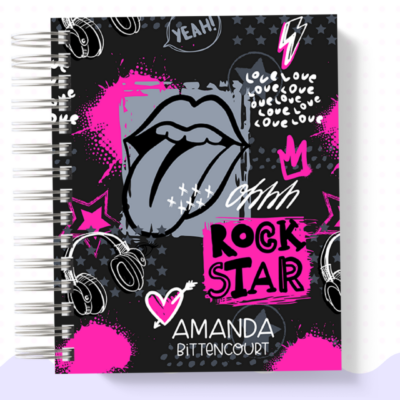 AGENDA ESCOLAR KIDS E TEEN - ROCK MENINA