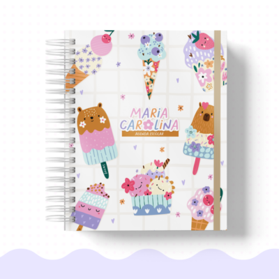 AGENDA ESCOLAR KIDS E TEEN - SORVETE