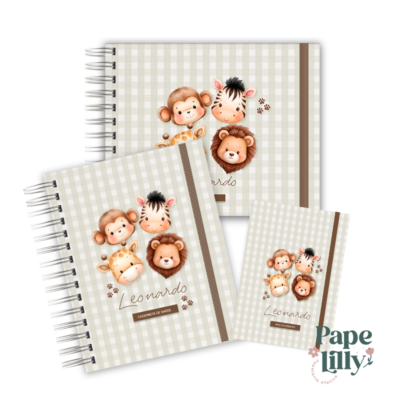 KIT MATERNIDADE AFETIVA - SAFARI BABY XADREZ