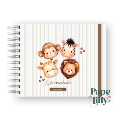LIVRO DO BEBÊ - SAFARI BABY LISTRAS