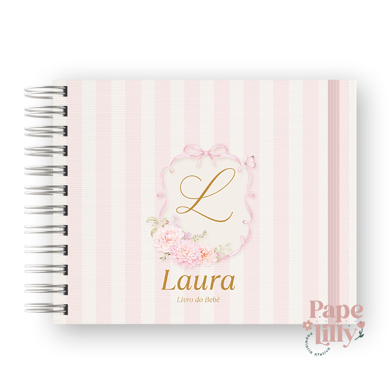 LIVRO DO BEBÊ – MONOGRAMA LAÇO